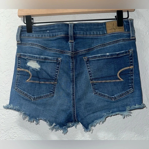 American Eagle Hi-Rise Shortie Jean Shorts, Size 2 - Picture 4 of 8